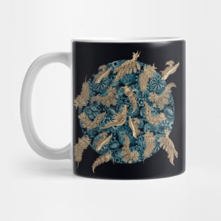 Ernst Haeckel Sepia Nudibranch  on Cerulean Sea Squirts Mug